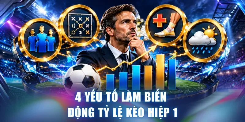 4 yếu tố làm biến động tỷ lệ kèo hiệp 1