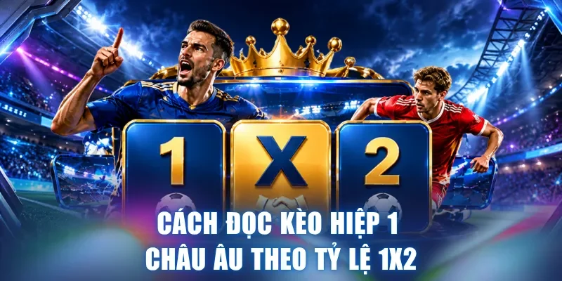 Cách đọc kèo hiệp 1 châu Âu theo tỷ lệ 1X2