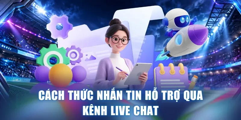 Cách thức nhắn tin hỗ trợ qua live chat