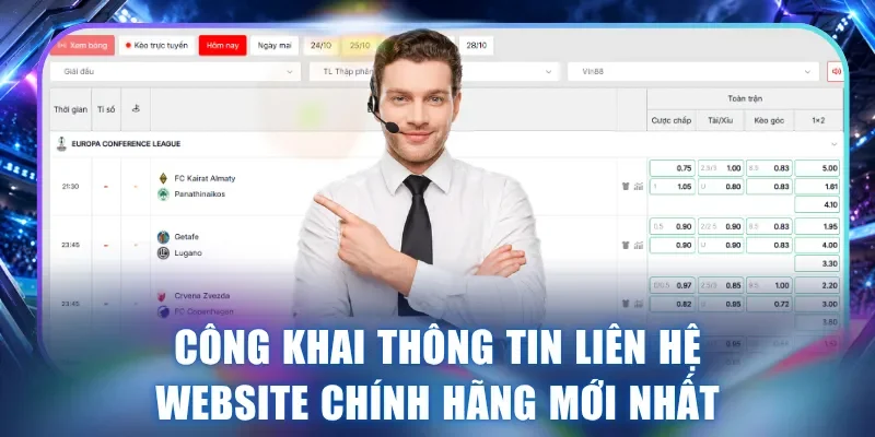 Công khai thông tin liên hệ website chính hãng mới nhất