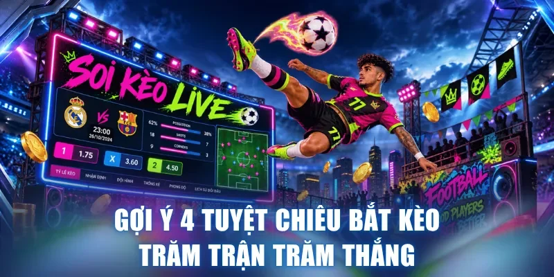Gợi ý 4 tuyệt chiêu bắt kèo trăm trận trăm thắng