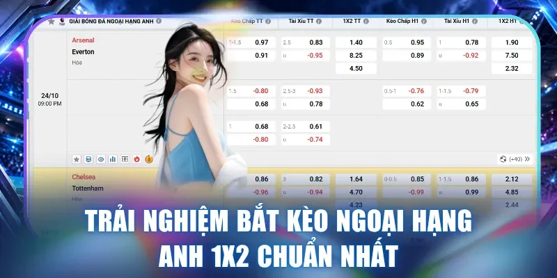 Trải nghiệm bắt kèo Ngoại hạng Anh 1X2 chuẩn nhất